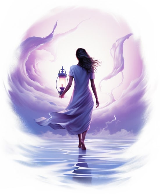 Femme chemin de la guérison